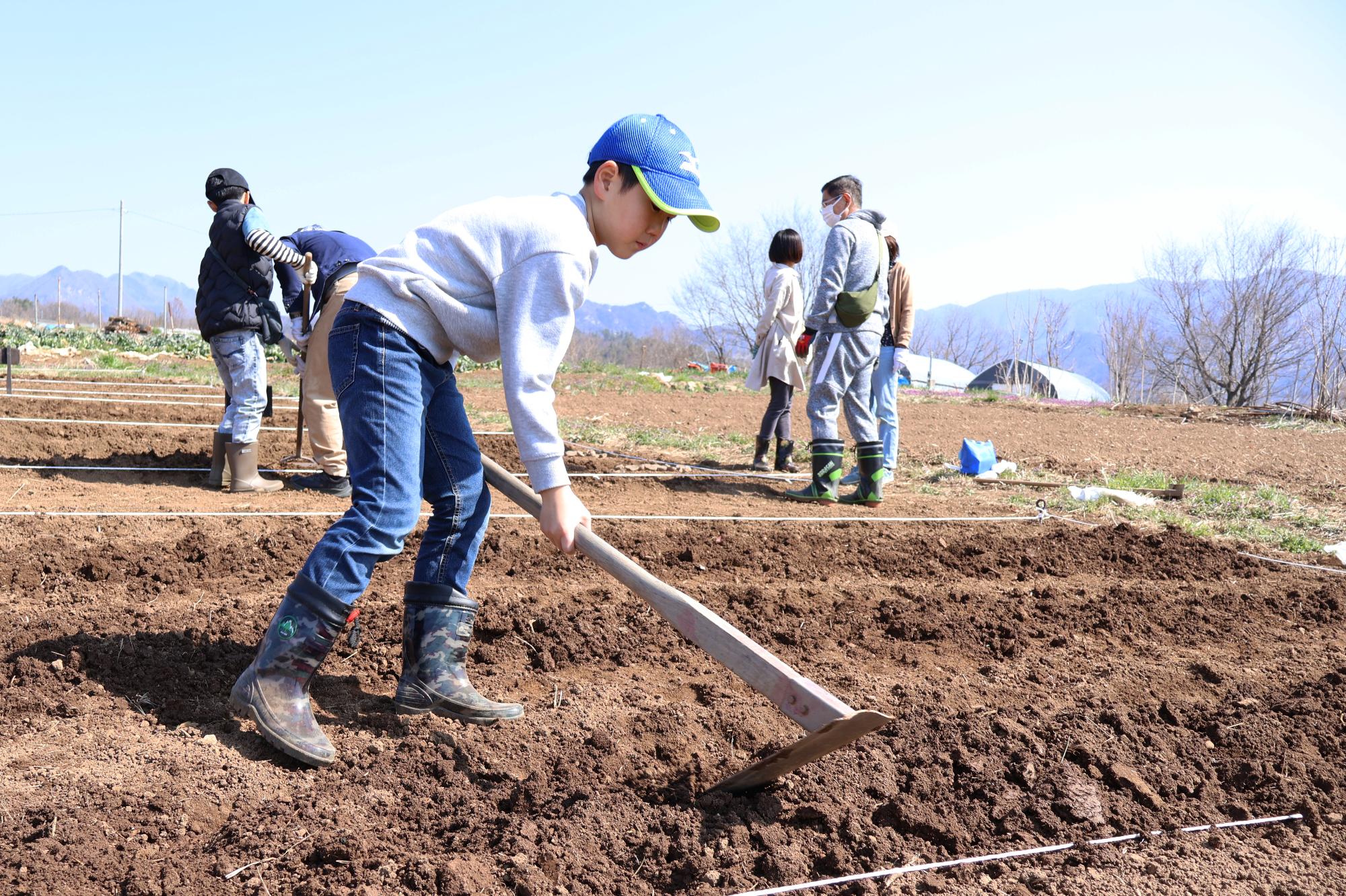 20250322じゃがいも植え付け体験5