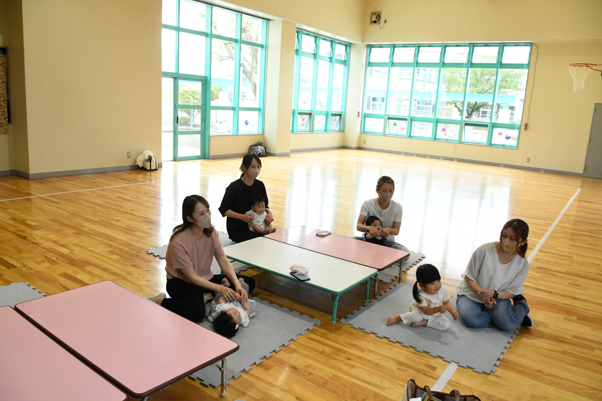 20250424竜王東児童センターこいのぼり制作準備運動手遊び