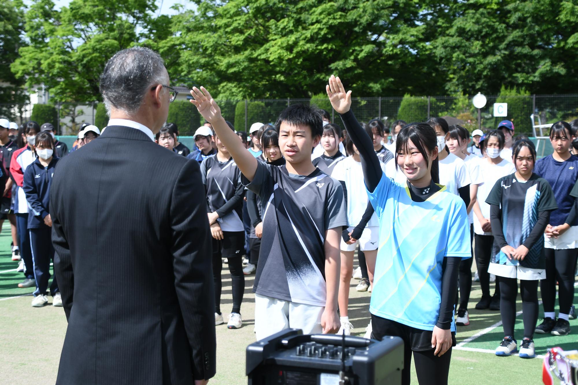 20250511甲斐市長杯争奪ソフトテニス大会1