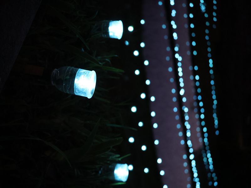 甲斐市の夏の風物詩、棚田のイルミネーション9