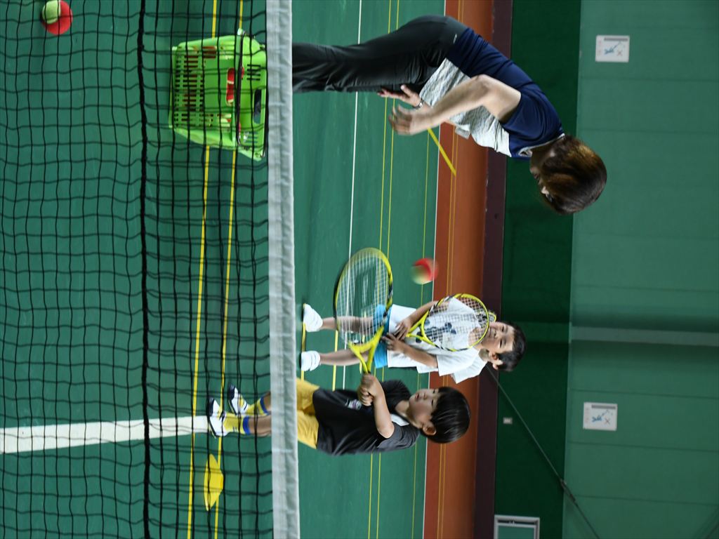 甲斐市キッズテニス教室は満員御礼3