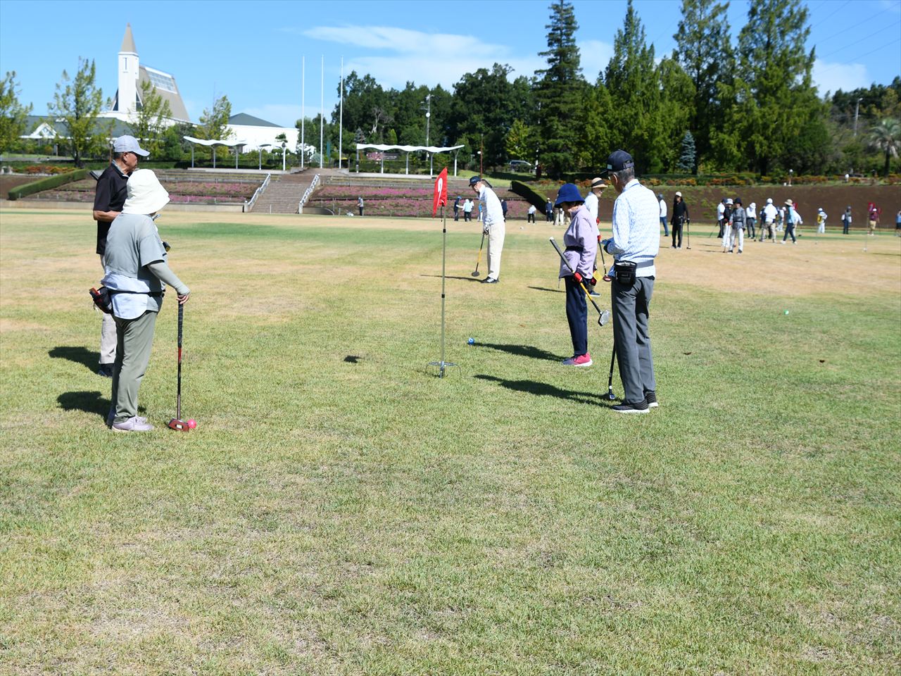 みんなが見てると緊張するなあ