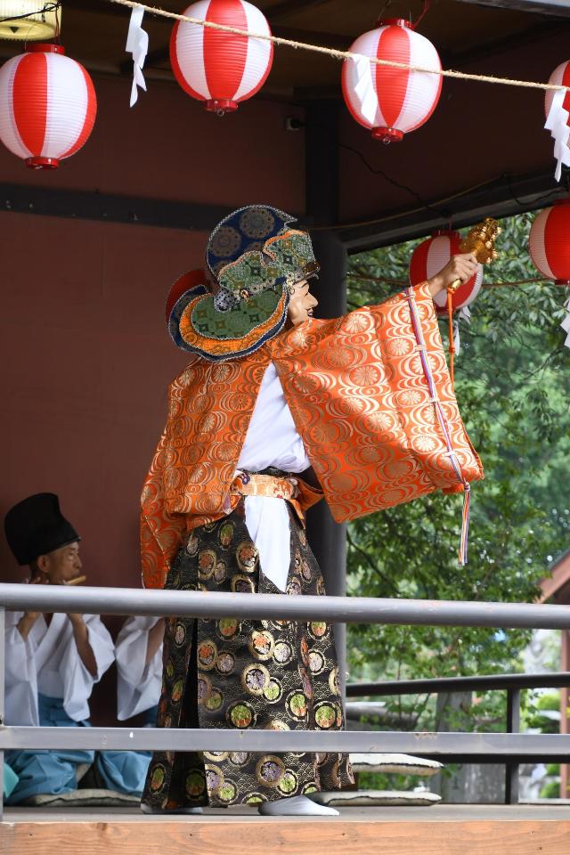 神楽奉納の写真