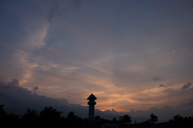 ドラゴンパークから見る夕日の写真4