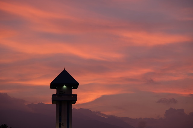 ドラゴンパークから見る夕日の写真5