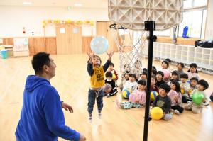 バスケットボール教室、シュート練習