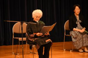 朗読の発表もあるようです