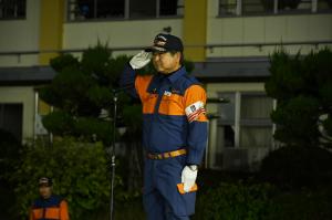 市消防団訓練総見、消防団長あいさつ