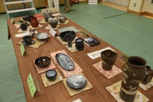 中部ふれあいまつり、陶芸作品の展示