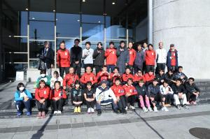 選手全員で記念撮影をしました