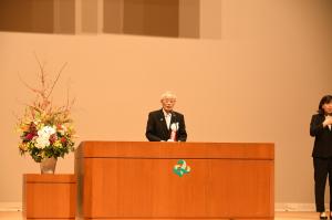 保坂市長からお祝いの言葉