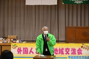 会長挨拶の様子