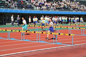 60ｍハードル女子の様子