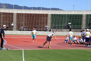 ボール投げの様子