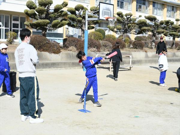 野球部の子のバッティング