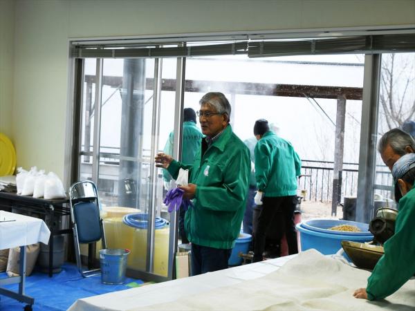 長田農事組合長のあいさつ