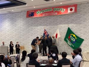 タラマラハイスクール友好交流団歓迎レセプションの写真