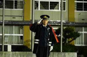 甲斐市消防団訓練総見の写真