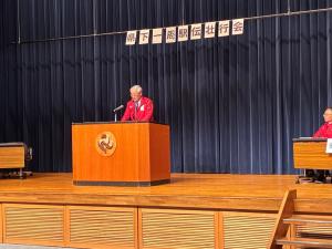 山梨県一周駅伝大会甲斐市チーム壮行会の写真