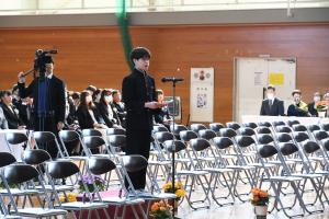 在校生による送辞