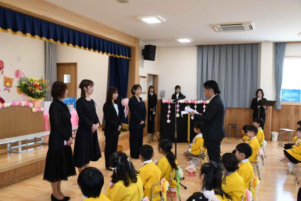 保護者会代表から担任へ感謝のことば