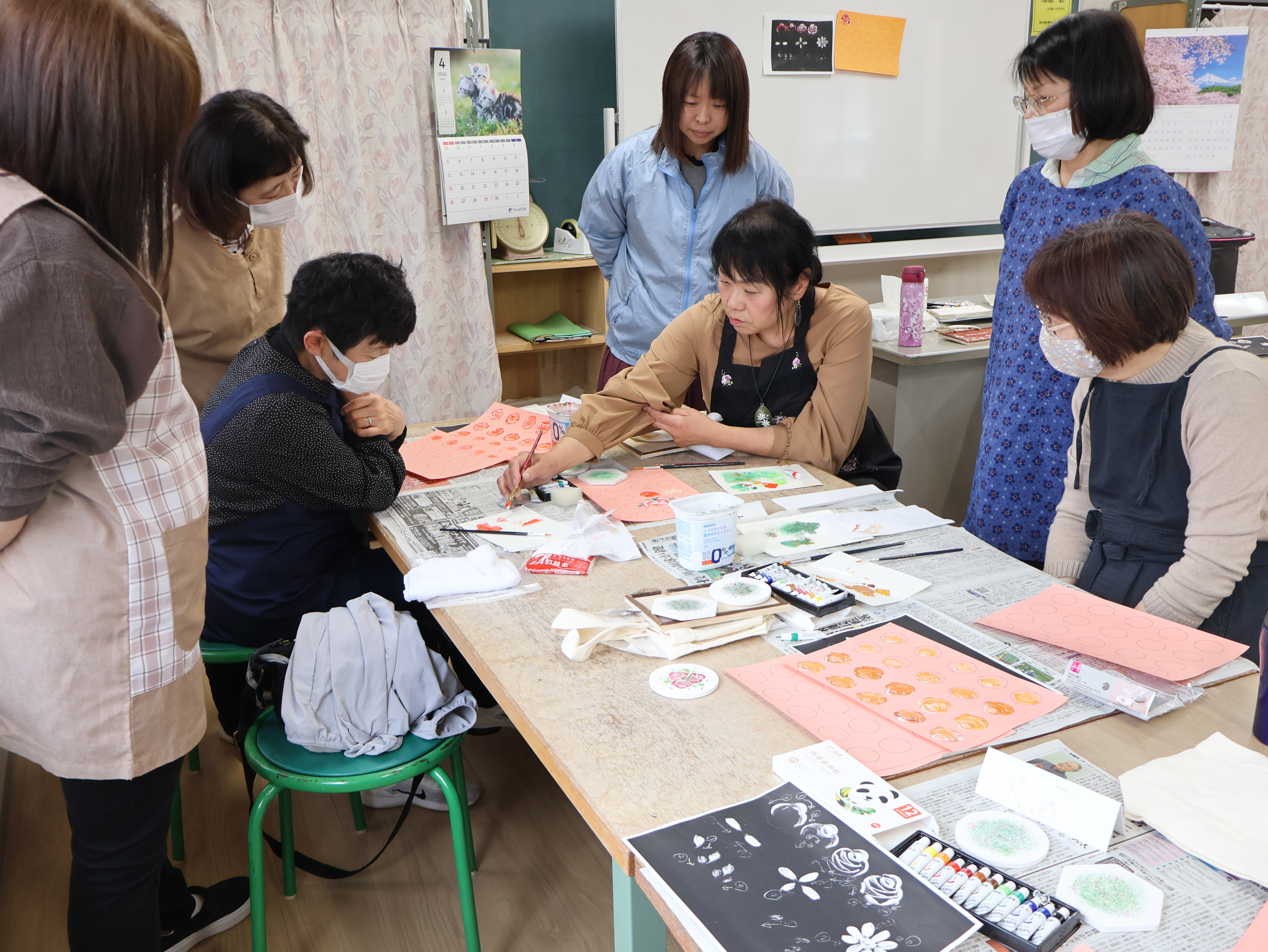 色付けをしていく生徒３