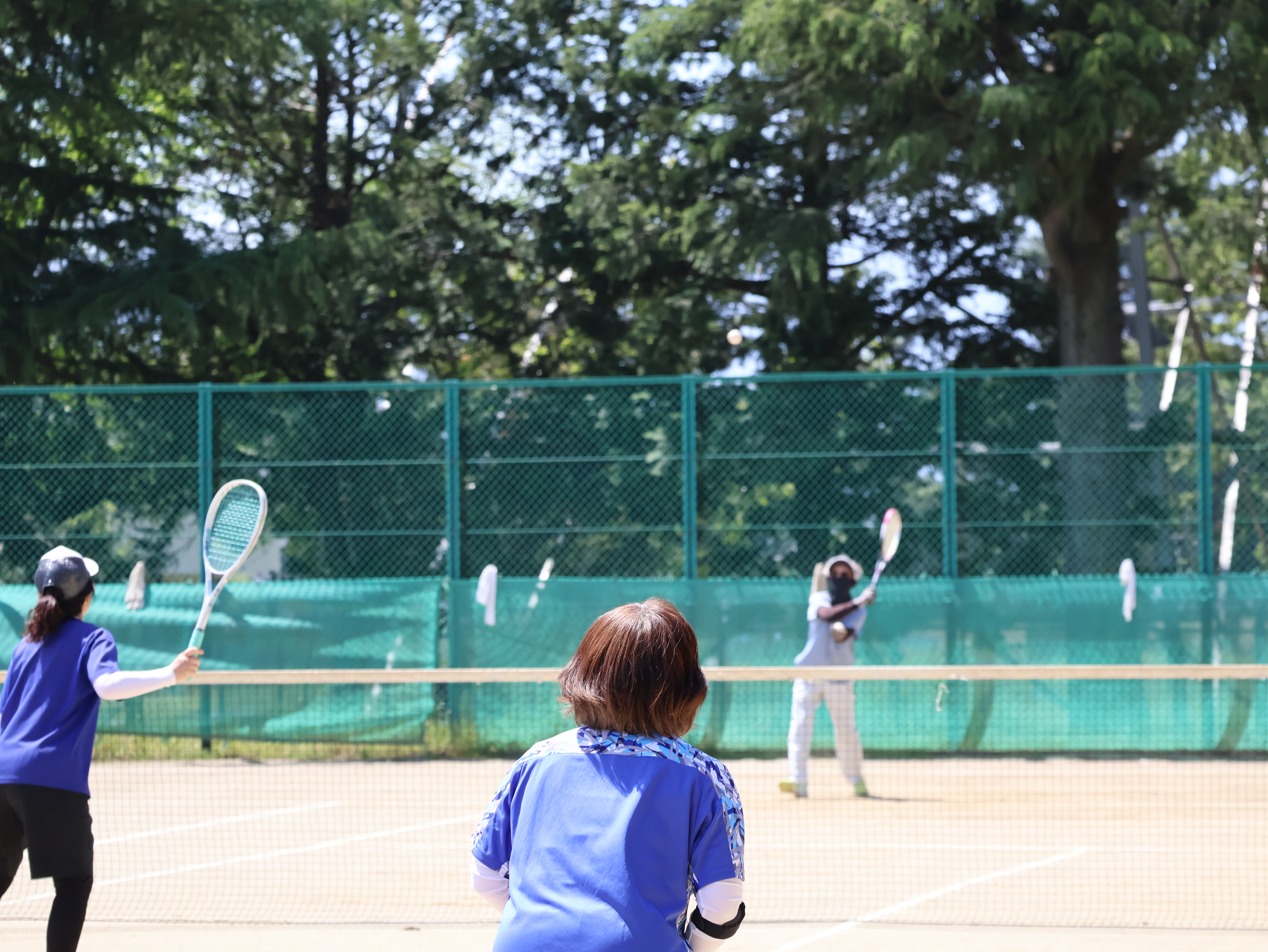 試合をする選手５