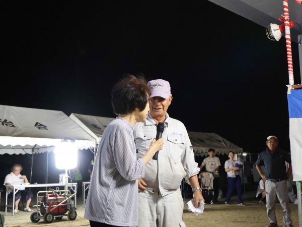 １等賞の当てた人のインタビュー
