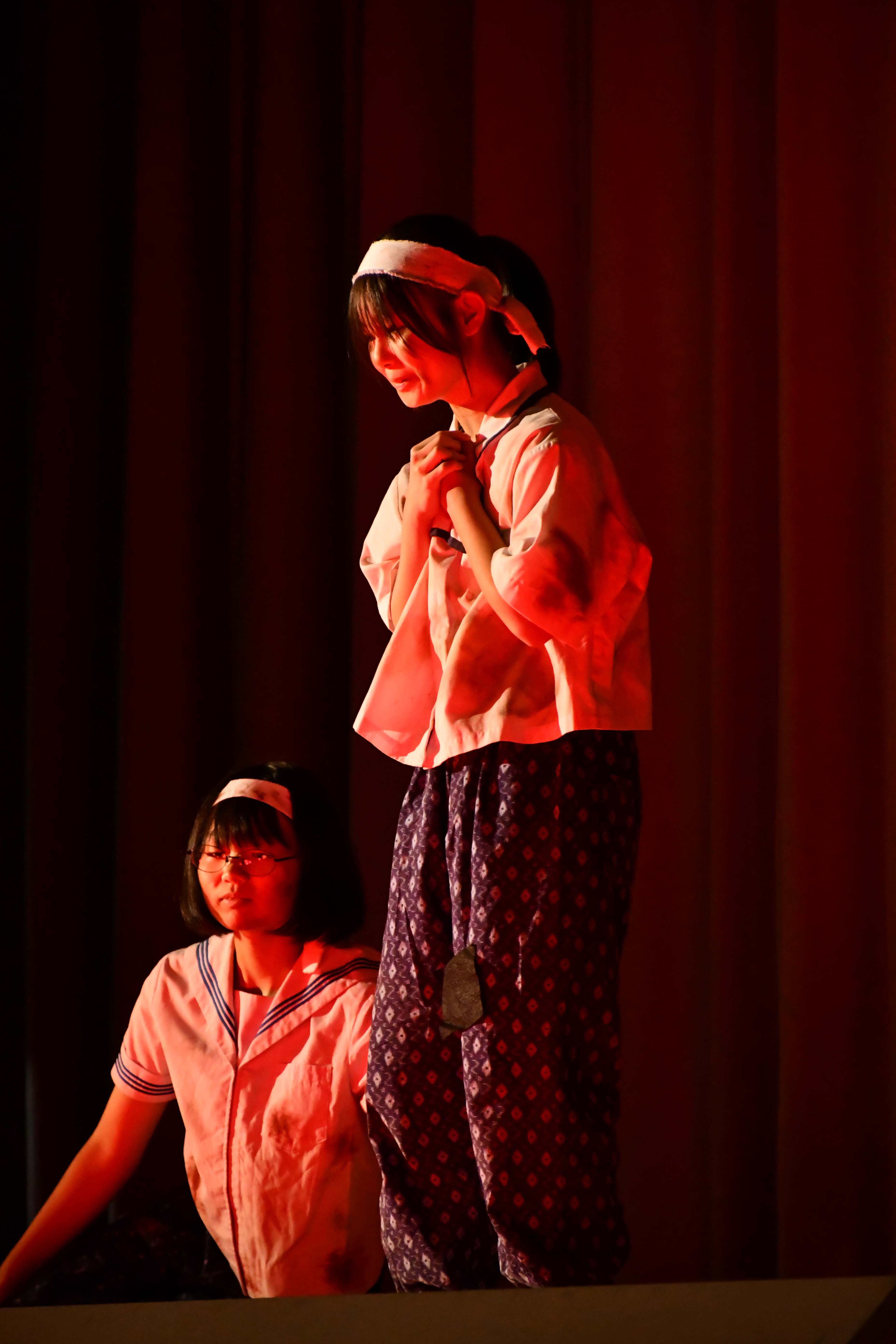見事な演技の生徒