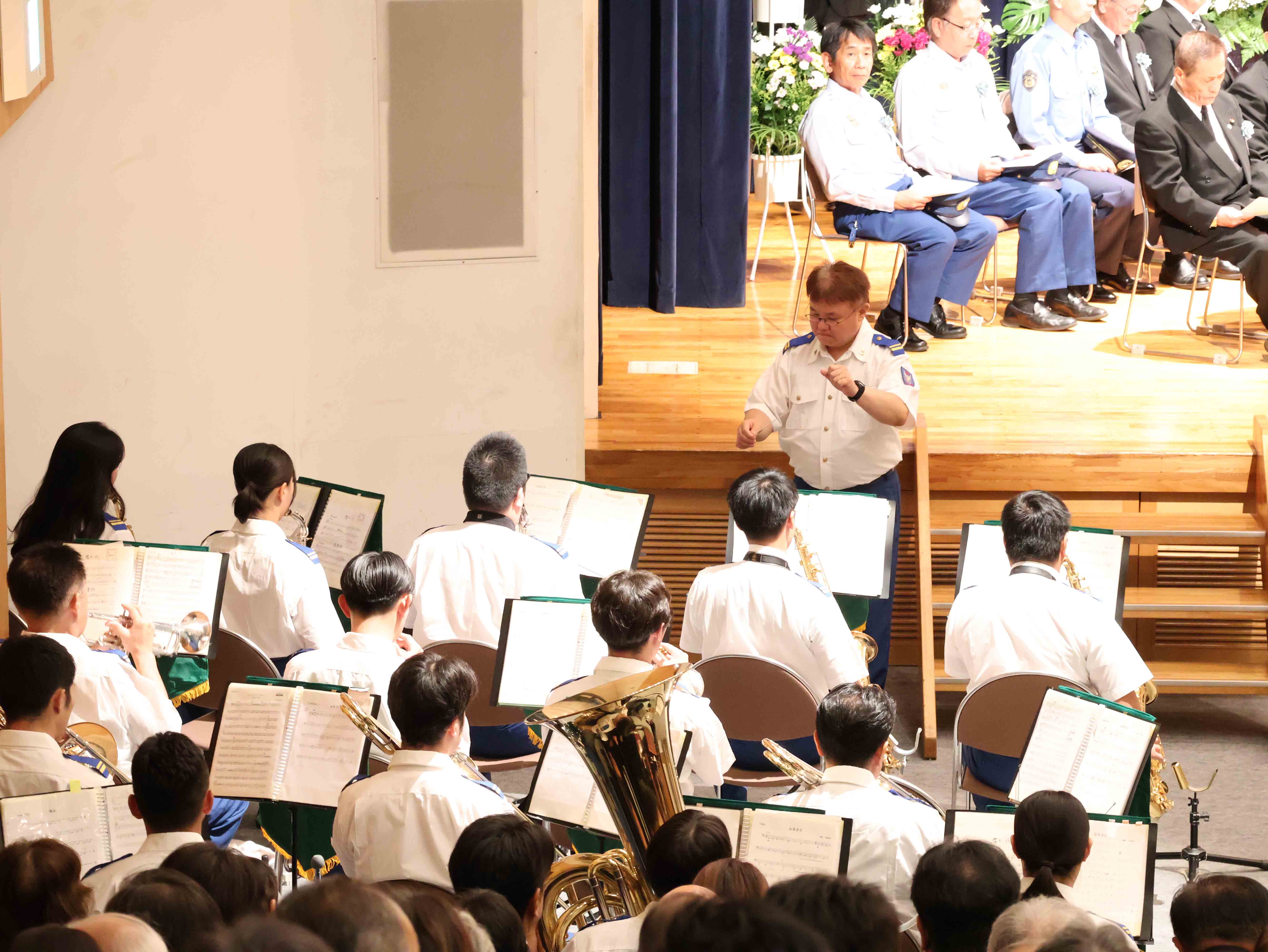 甲府地区消防音楽隊による音楽奏上