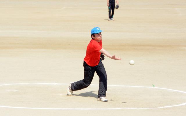 ピッチャーをしている写真9