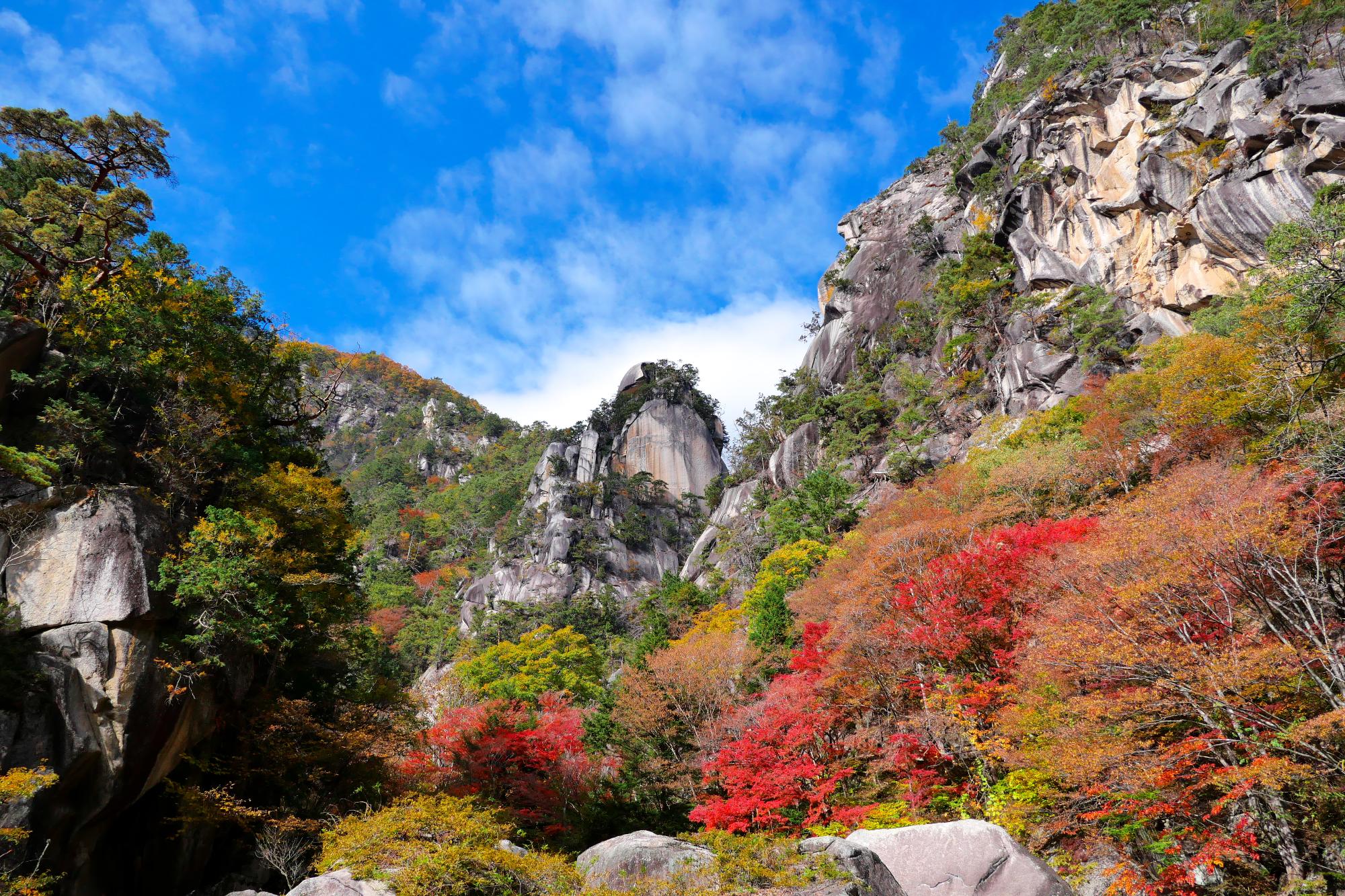 覚円峰と天狗岩の写真