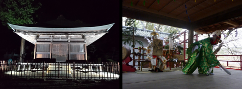 光照寺薬師堂と大久保の神楽